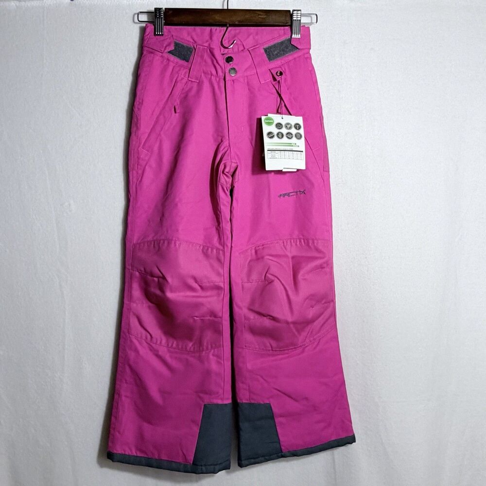 NEW Arctix Fuchsia Pink Reinforced Flared Ski Snowboard Pants Girl's S/US 8